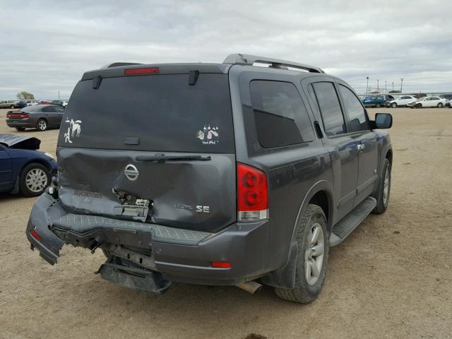 5N1BA08D19N608800 - 2009 NISSAN ARMADA SE GRAY photo 4