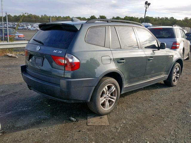 WBXPA93455WD06328 - 2005 BMW X3 3.0I GREEN photo 4