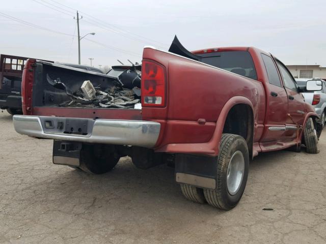 3D7MX48C06G151949 - 2006 DODGE RAM 3500 S RED photo 4