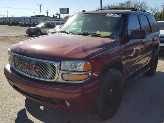 1GKEK63U94J203118 - 2004 GMC YUKON DENA RED photo 2