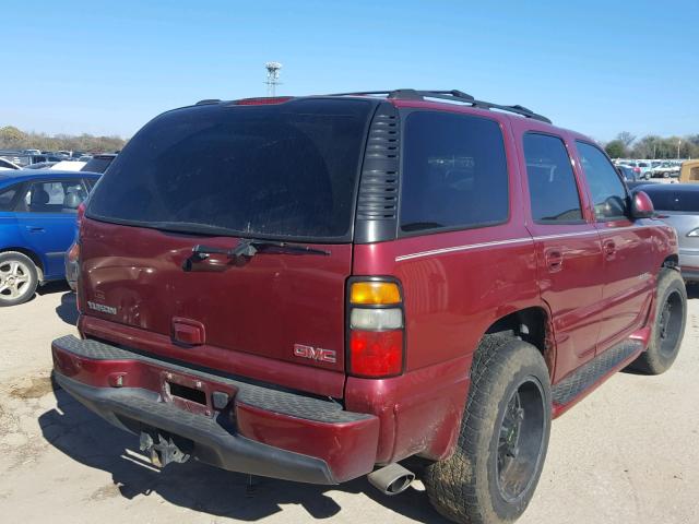 1GKEK63U94J203118 - 2004 GMC YUKON DENA RED photo 4