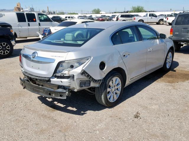 1G4GC5ER5DF254294 - 2013 BUICK LACROSSE SILVER photo 4