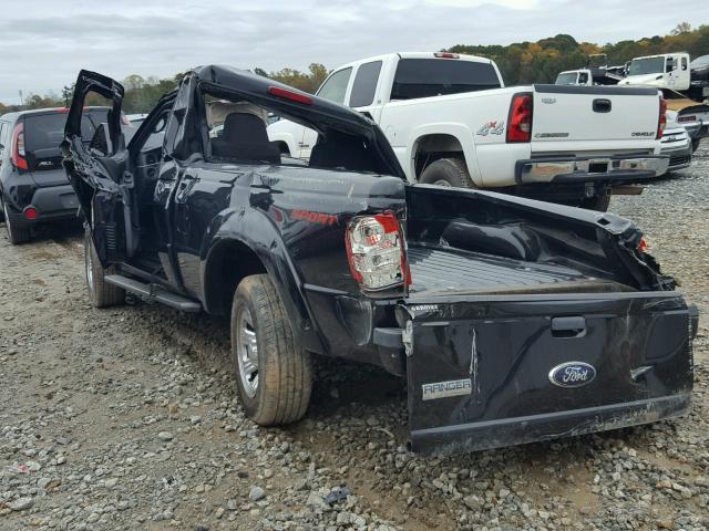 1FTYR10U58PA13721 - 2008 FORD RANGER BLACK photo 3