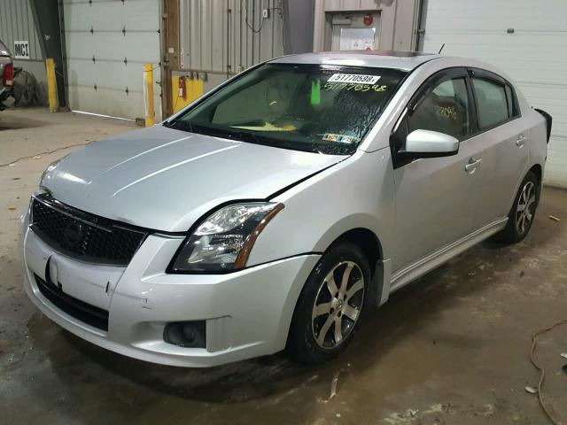 3N1AB6AP7CL734500 - 2012 NISSAN SENTRA 2.0 SILVER photo 2