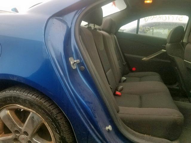 1G2ZH558864186761 - 2006 PONTIAC G6 GT BLUE photo 6