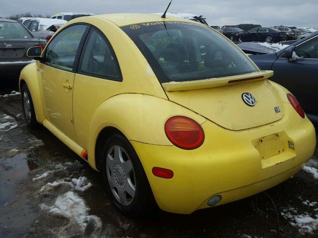 3VWCC21CXYM418144 - 2000 VOLKSWAGEN NEW BEETLE ყვითელი ფოტო 3