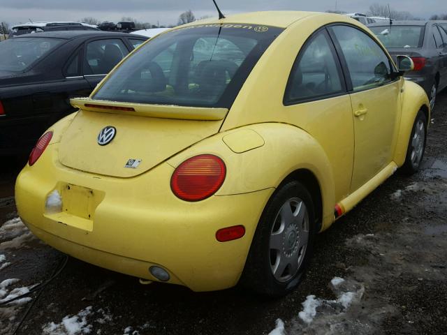 3VWCC21CXYM418144 - 2000 VOLKSWAGEN NEW BEETLE ყვითელი ფოტო 4