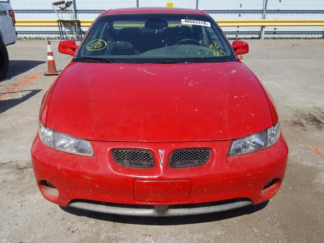 1G2WP1218WF258486 - 1998 PONTIAC GRAND PRIX RED photo 9