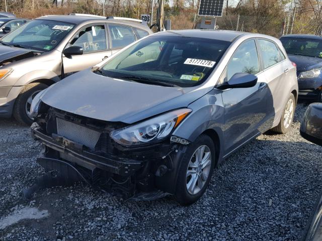 KMHD35LH3EU173482 - 2014 HYUNDAI ELANTRA GT GRAY photo 2