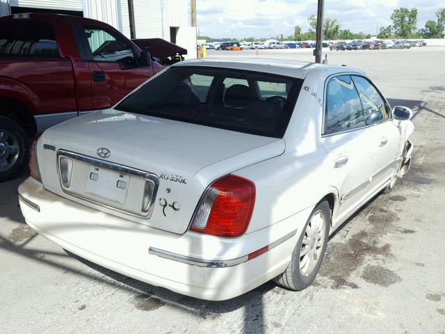 KMHFU45EX4A326071 - 2004 HYUNDAI XG 350 WHITE photo 4