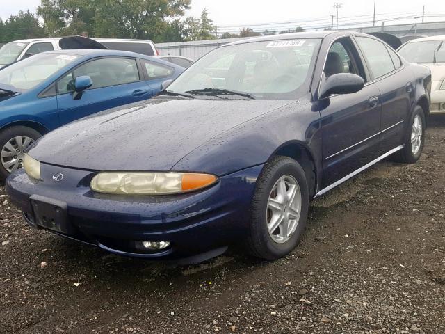 1G3NL52F84C187617 - 2004 OLDSMOBILE ALERO GL BLUE photo 2