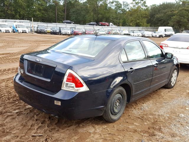 3FAHP06Z08R220101 - 2008 FORD FUSION S BLUE photo 4