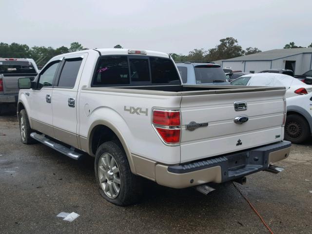 1FTFW1EV3AKA22079 - 2010 FORD F150 SUPER WHITE photo 3