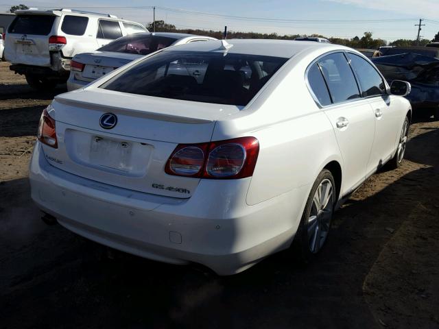 JTHBC1KSXA5022109 - 2010 LEXUS GS 450H WHITE photo 4