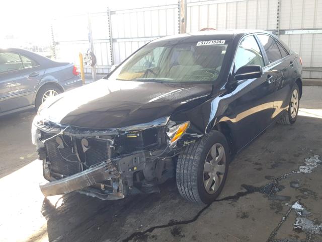 4T1BE46K19U826593 - 2009 TOYOTA CAMRY BASE BLACK photo 2