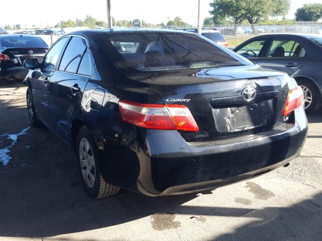 4T1BE46K19U826593 - 2009 TOYOTA CAMRY BASE BLACK photo 3