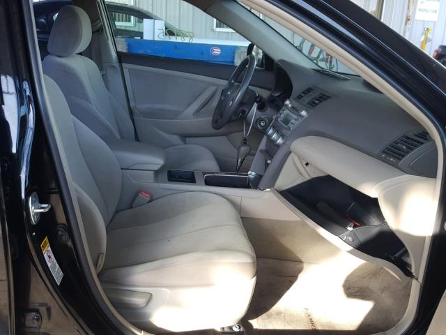 4T1BE46K19U826593 - 2009 TOYOTA CAMRY BASE BLACK photo 5
