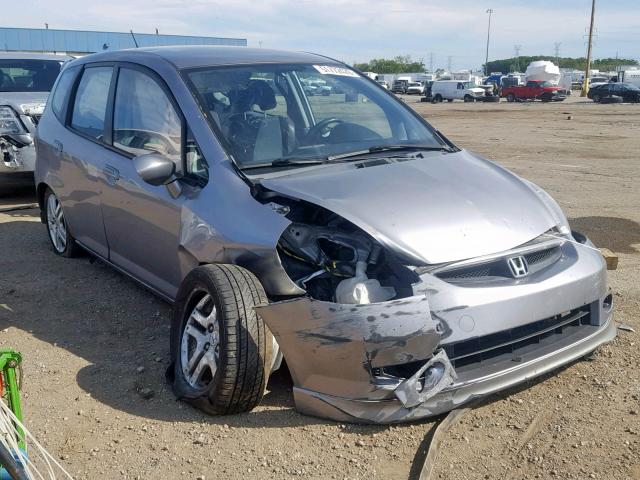 JHMGD386X7S016491 - 2007 HONDA FIT S SILVER photo 1