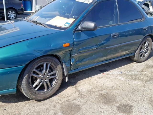 JF1GC4359WH502946 - 1998 SUBARU IMPREZA L GREEN photo 9