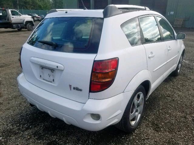 5Y2SL63845Z415099 - 2005 PONTIAC VIBE WHITE photo 4