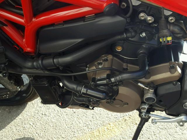 ZDM1RBSV4EB000372 - 2014 DUCATI MONSTER 12 RED photo 9