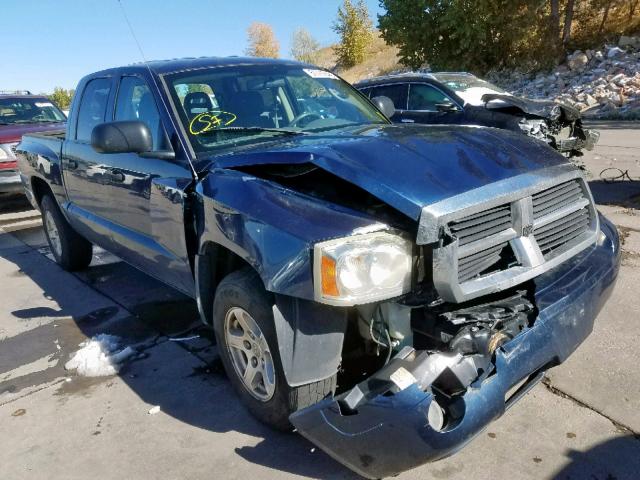 1D7HW48N36S525386 - 2006 DODGE DAKOTA QUA BLUE photo 1