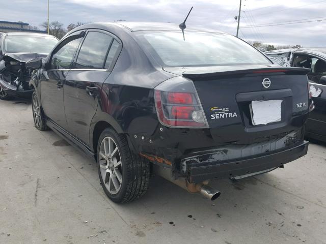 3N1BB61E18L611284 - 2008 NISSAN SENTRA SE- BLACK photo 3