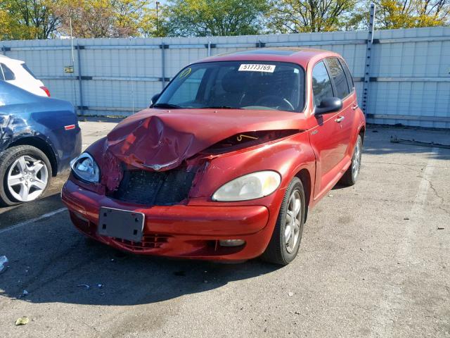 3C8FY68B23T576402 - 2003 CHRYSLER PT CRUISER RED photo 2