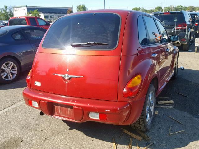 3C8FY68B23T576402 - 2003 CHRYSLER PT CRUISER RED photo 4