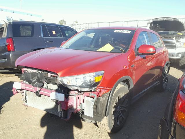 JA4AP3AU9GZ063150 - 2016 MITSUBISHI OUTLANDER RED photo 2