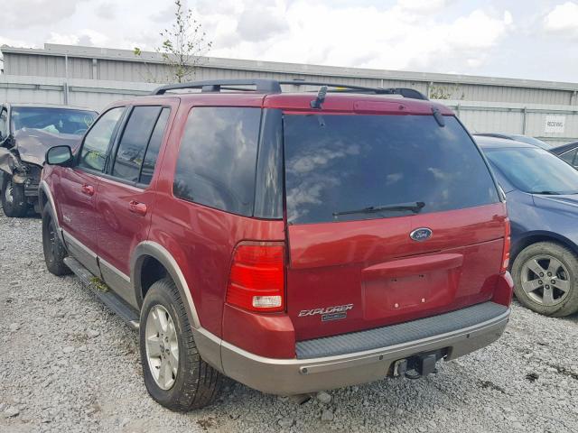 1FMZU74K14ZA95892 - 2004 FORD EXPLORER E BURGUNDY photo 3