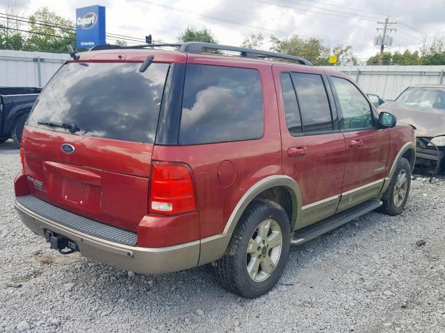 1FMZU74K14ZA95892 - 2004 FORD EXPLORER E BURGUNDY photo 4