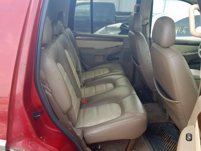 1FMZU74K14ZA95892 - 2004 FORD EXPLORER E BURGUNDY photo 6