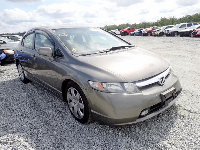 1HGFA16576L153855 - 2006 HONDA CIVIC LX GRAY photo 1