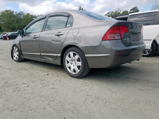 1HGFA16576L153855 - 2006 HONDA CIVIC LX GRAY photo 3