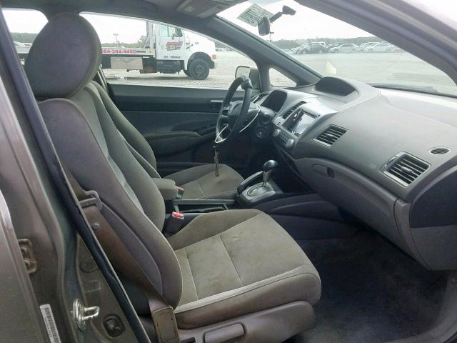 1HGFA16576L153855 - 2006 HONDA CIVIC LX GRAY photo 5