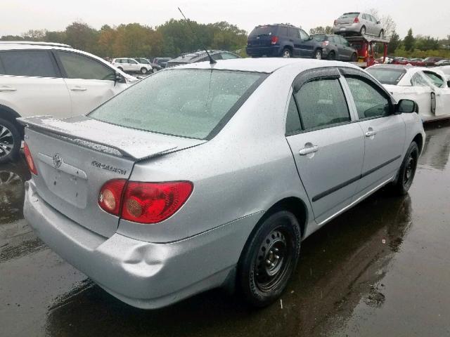 2T1BR32E67C747708 - 2007 TOYOTA COROLLA CE SILVER photo 4