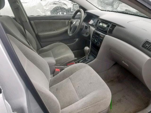 2T1BR32E67C747708 - 2007 TOYOTA COROLLA CE SILVER photo 5