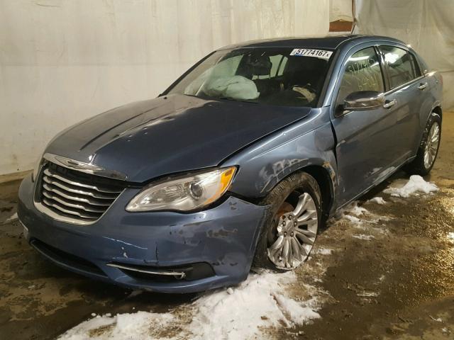 1C3BC2FG2BN569863 - 2011 CHRYSLER 200 LIMITE BLUE photo 2