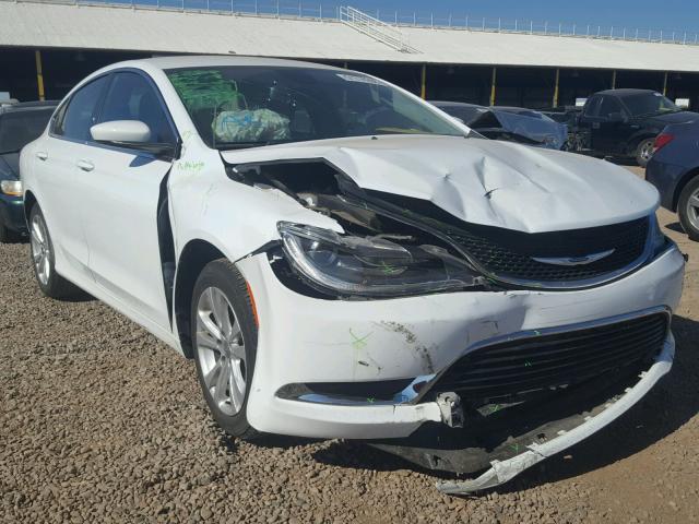 1C3CCCAB3FN584674 - 2015 CHRYSLER 200 LIMITE WHITE photo 1