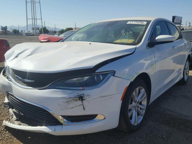 1C3CCCAB3FN584674 - 2015 CHRYSLER 200 LIMITE WHITE photo 2