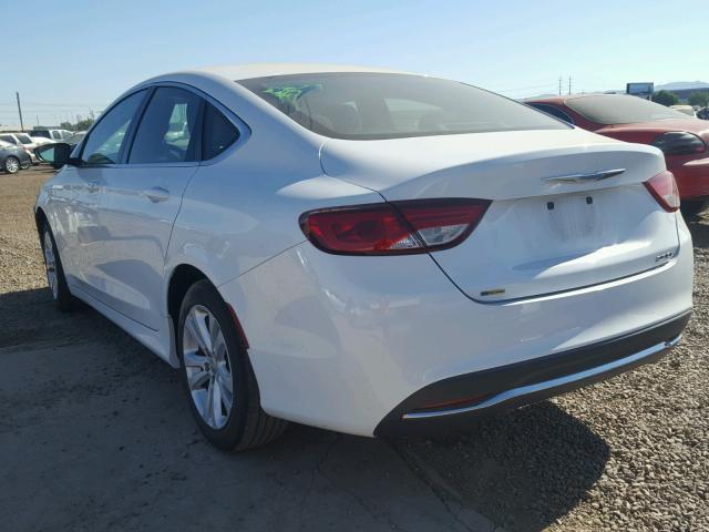 1C3CCCAB3FN584674 - 2015 CHRYSLER 200 LIMITE WHITE photo 3