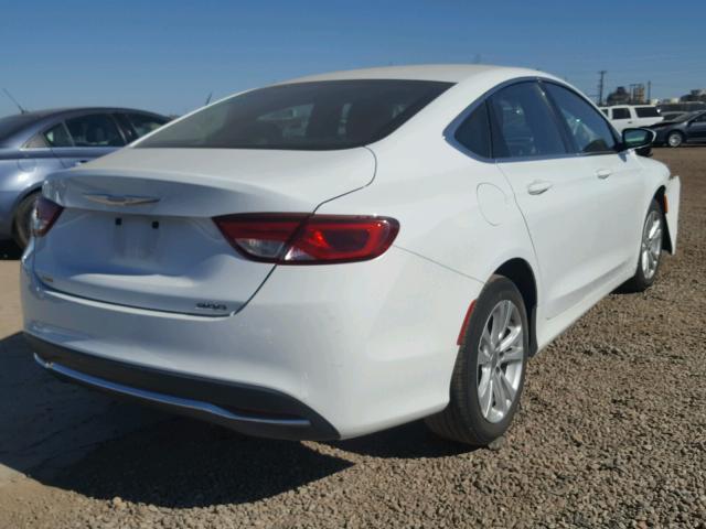 1C3CCCAB3FN584674 - 2015 CHRYSLER 200 LIMITE WHITE photo 4