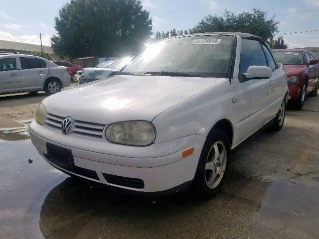 3VWDC21VXYM809817 - 2000 VOLKSWAGEN CABRIO GLS WHITE photo 2