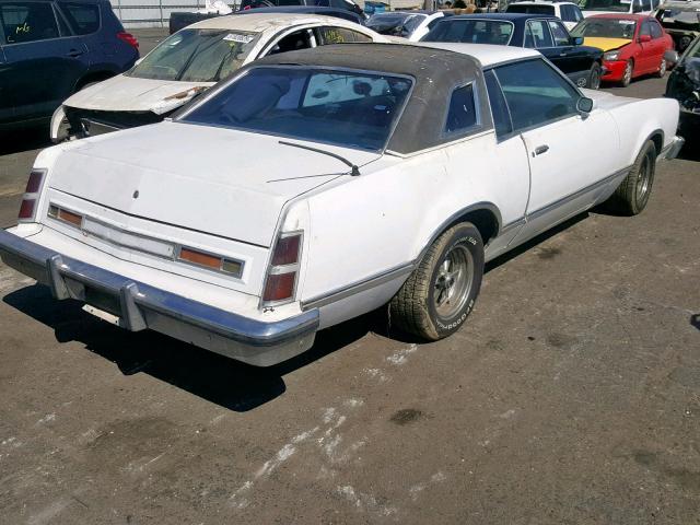 8H91H625215 - 1978 MERCURY COUGAR WHITE photo 4