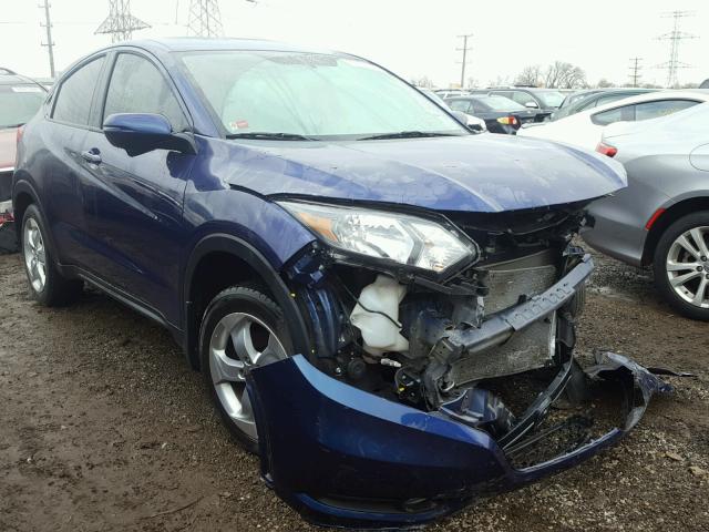 3CZRU5H57GM732264 - 2016 HONDA HR-V EX BLUE photo 1