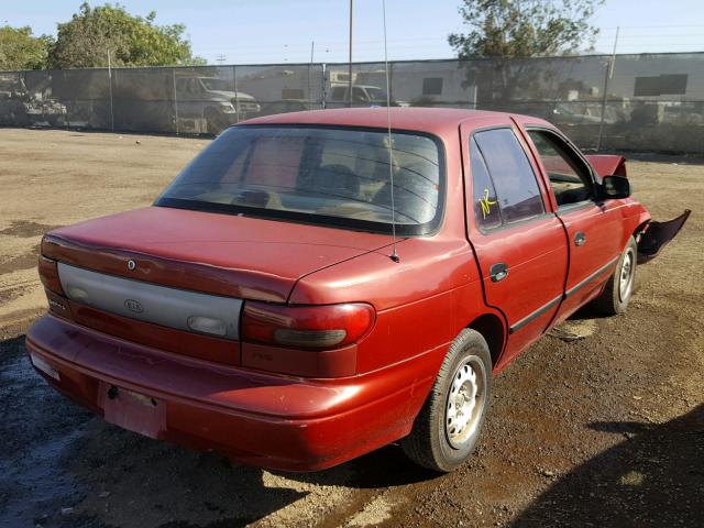 KNAFA1254V5315512 - 1997 KIA SEPHIA RS RED photo 4