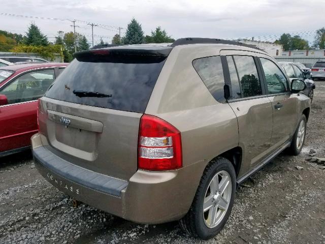 1J8FT47W17D124096 - 2007 JEEP COMPASS GOLD photo 4