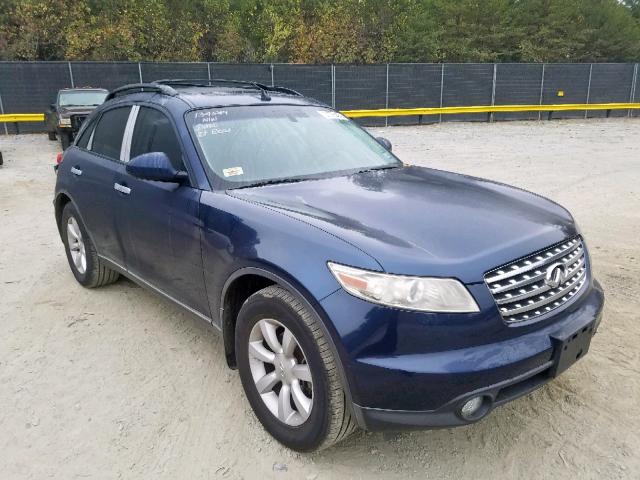 JNRAS08W35X216298 - 2005 INFINITI FX35 BLUE photo 1