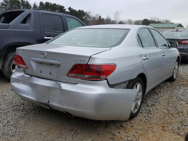 JTHBA30G255056325 - 2005 LEXUS ES 330 SILVER photo 4